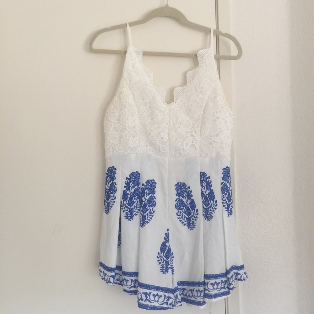 Boho feather romper